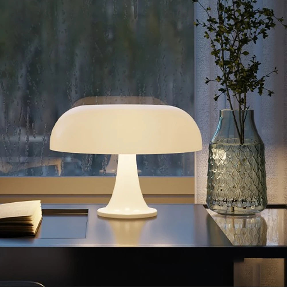 Danish Mushroom Table Lamp – Minimalist Bedside Light