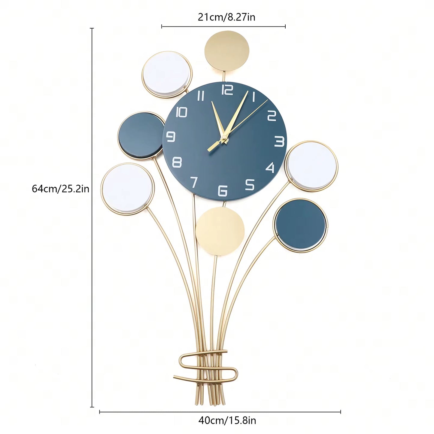Modern Silent Wall Clock – Minimalist Design for Living Room or Home Decor