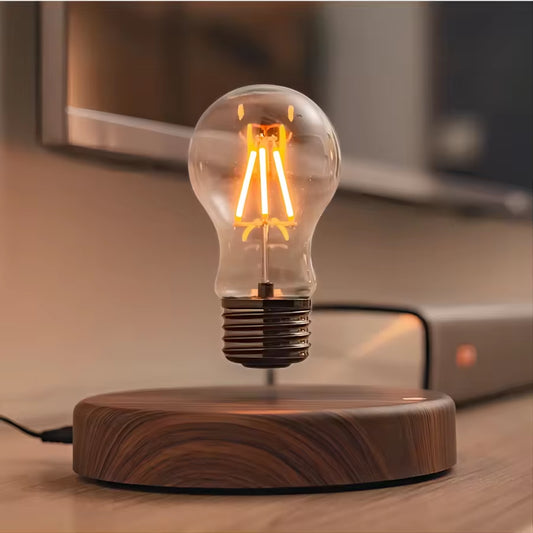 Magnetic Levitation Lamp – Floating Glass LED Bulb for Home & Office Desk Decoration, Novelty Table Night Light