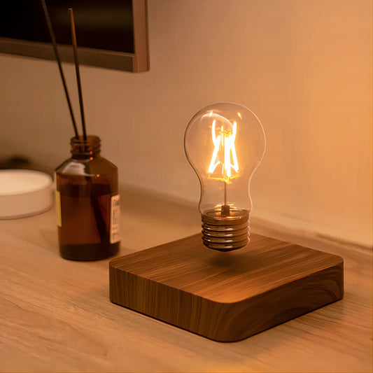 Magnetic Levitation Lamp – Floating Glass LED Bulb for Home & Office Desk Decoration, Novelty Table Night Light