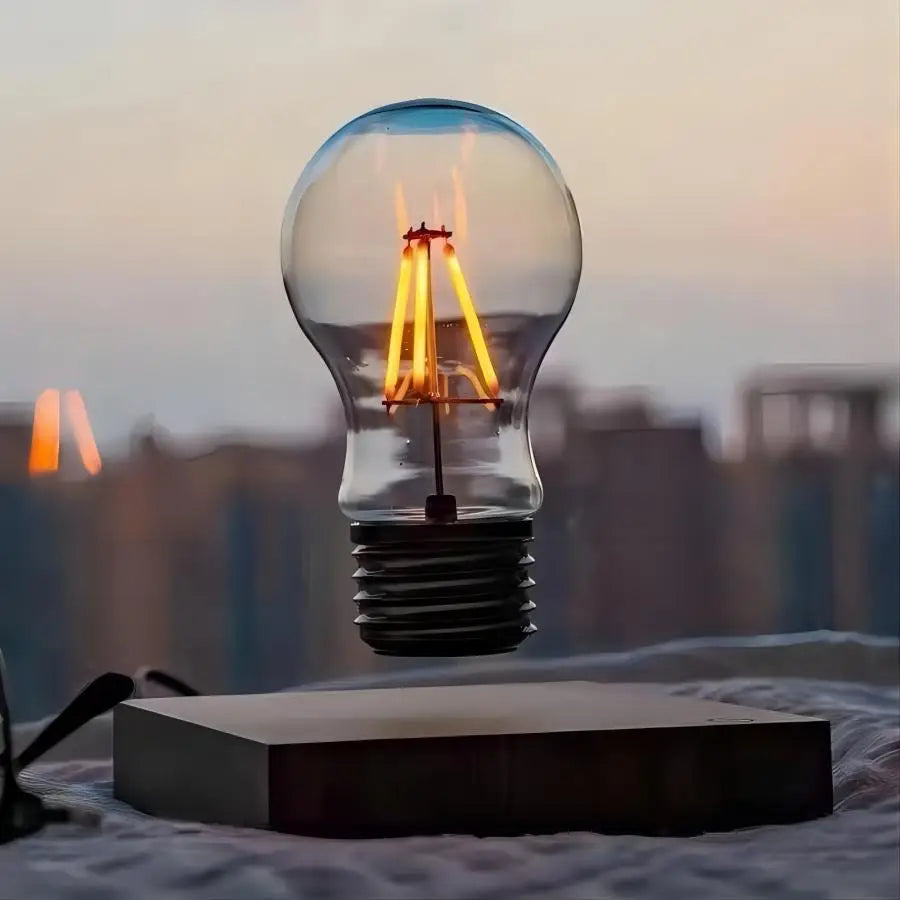 Magnetic Levitation Lamp – Floating Glass LED Bulb for Home & Office Desk Decoration, Novelty Table Night Light